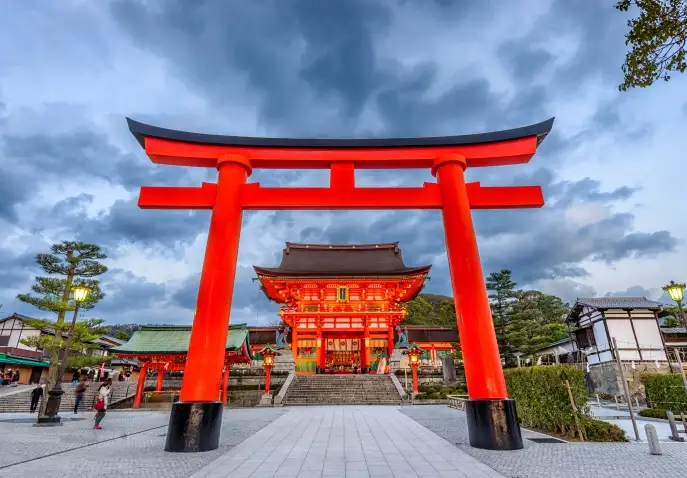 Fushimi Inari Shrine in Kyoto Japan